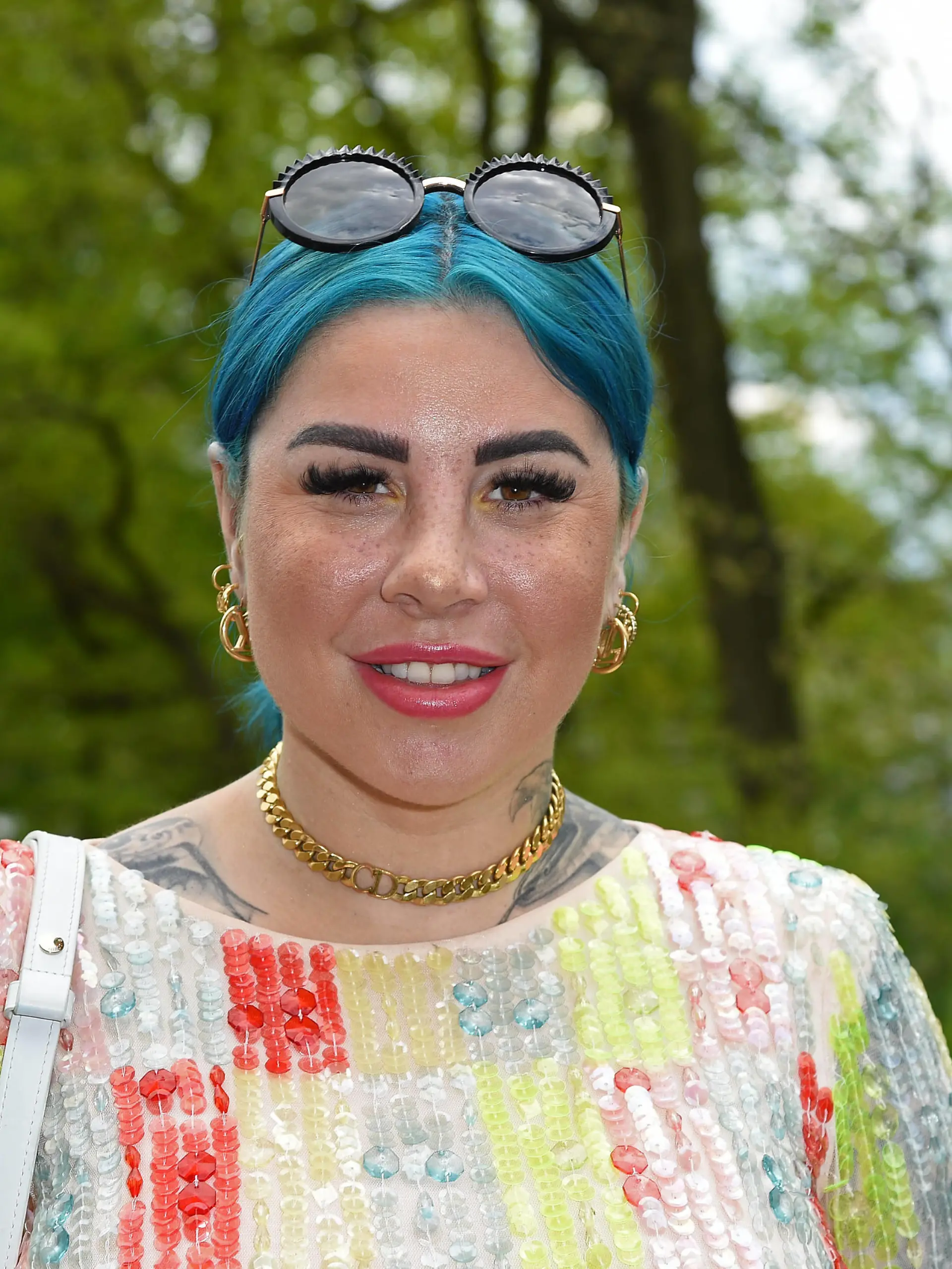 Kate Merlan beim BILD RENNTAG auf der Trabrennbahn in Gelsenkirchen am 01.05.2023 *** Kate Merlan at the BILD RENNTAG at the harness racing track in Gelsenkirchen on 01 05 2023