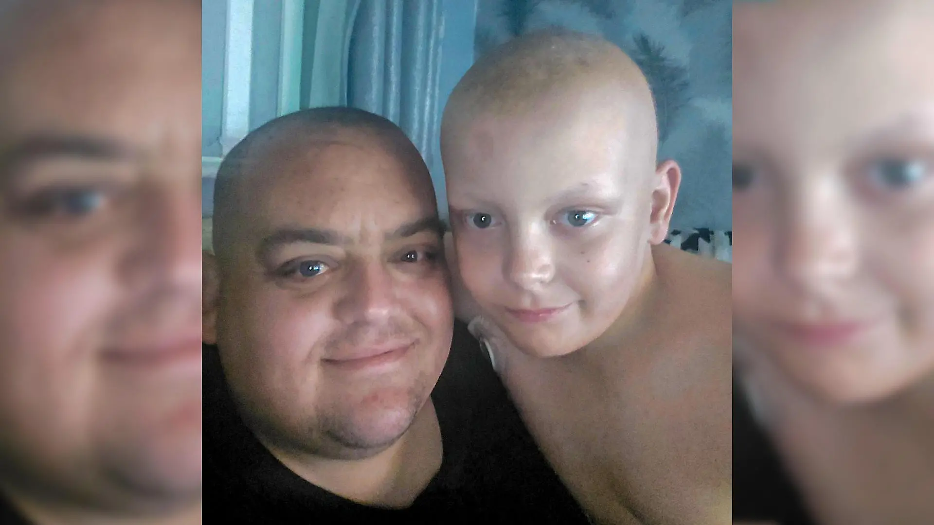 David Lally mit seinem Vater Chris.