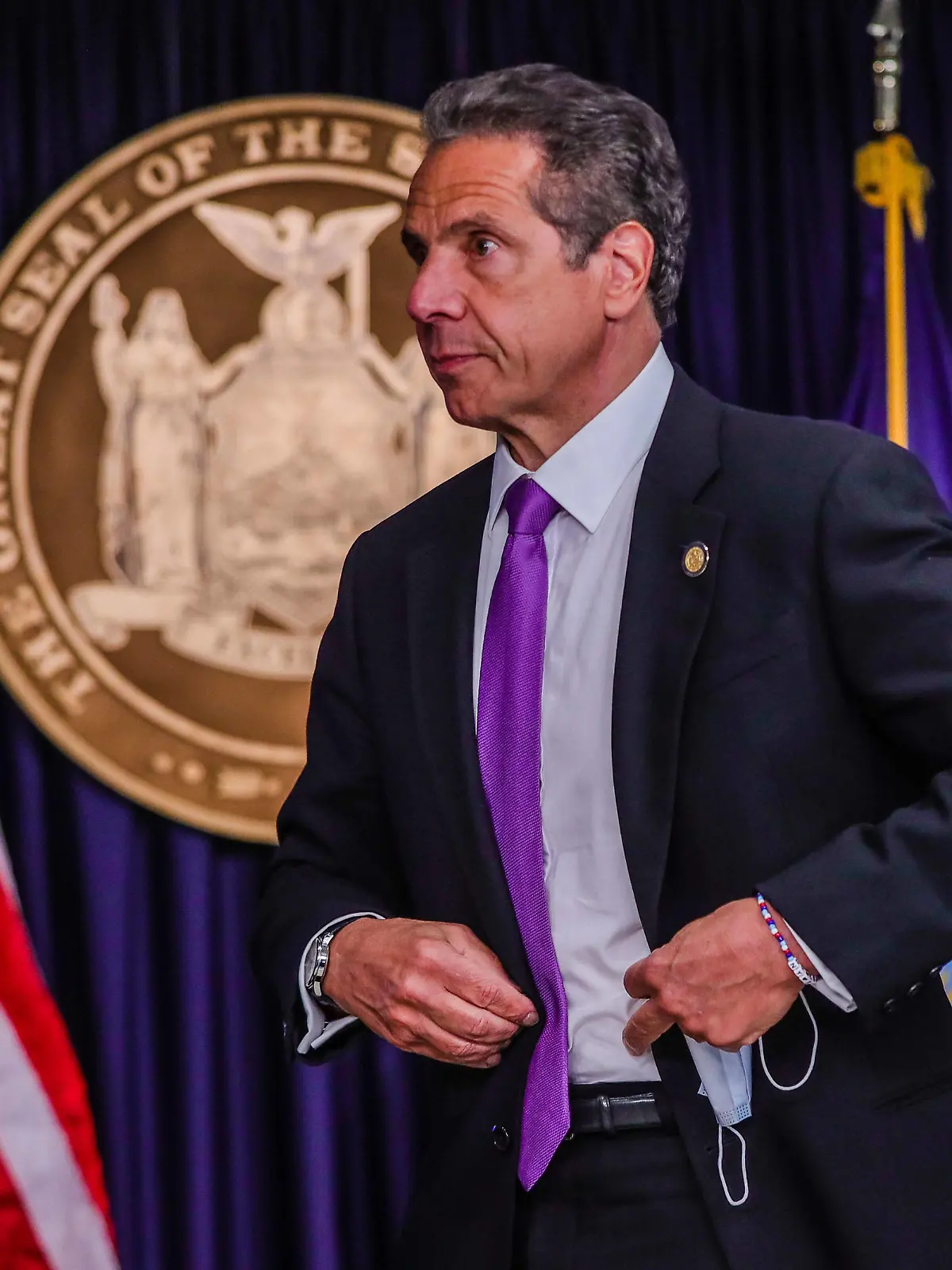 June 8, 2020, New York, New York, United States of America: Andrew Cuomo Governor of New York during a press conference on the first day of the reopening of phase 1 of New York City with the Coronavirus Covid-19 pandemic in the United States. New York United States of America - ZUMAv122 20200608_zap_v122_027 Copyright: xWilliamxVolcovx