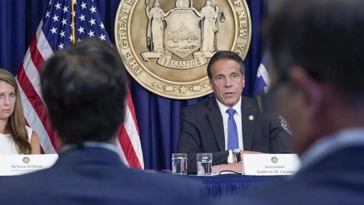 Melissa DeRosa und Andrew Cuomo