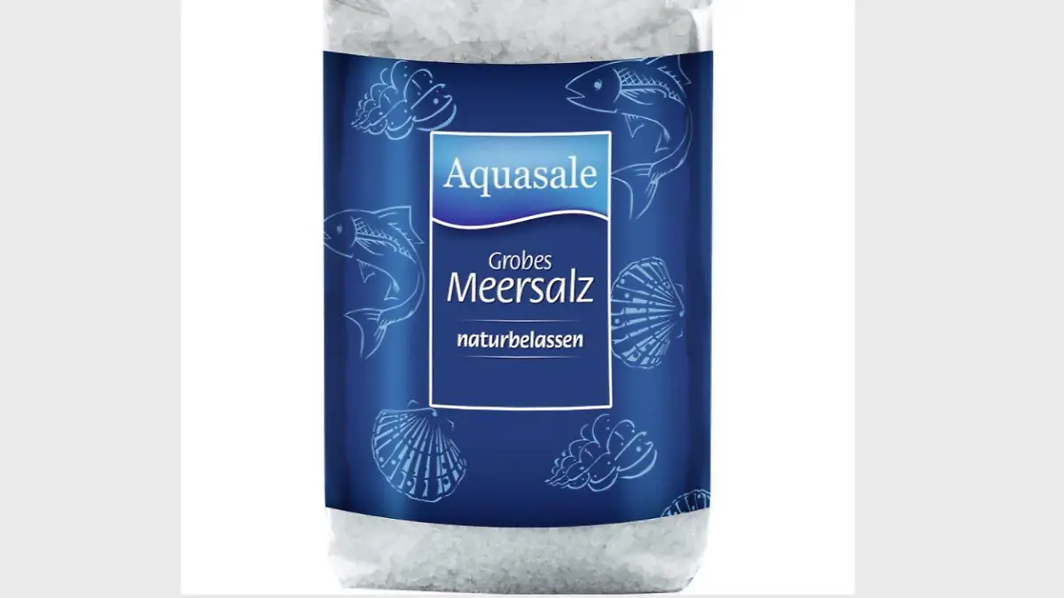 Dieser 1-kg-Beutel des Meersalz ist vom Rückruf betroffen.