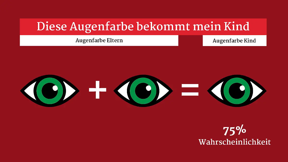 Welche Augenfarbe wird mein Kind bekommen? Nach dem Geschlecht und der Haarfarbe wahrscheinlich die Frage, die sich viele Eltern in der Schwangerschaft häufig stellen.