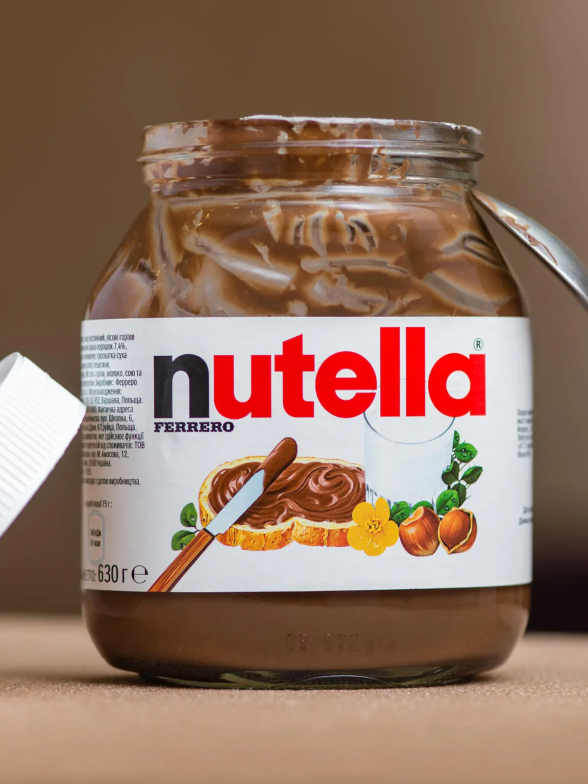 Nutella-Glas