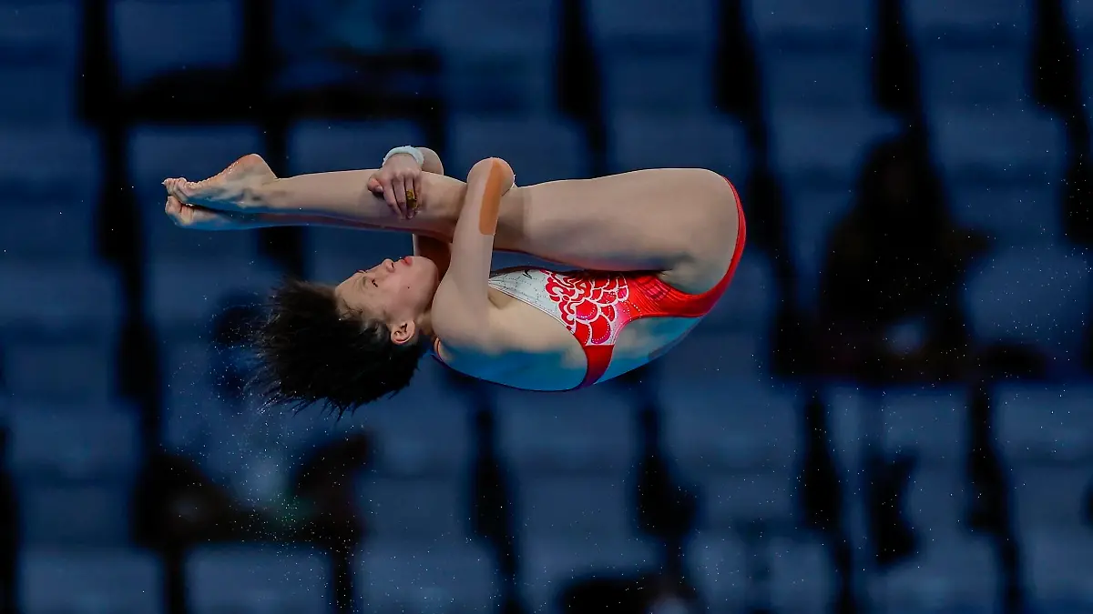 Chinese Hongchan Quan in her way to win the gold medal during the final of women s 10m platform diving amid the 2020 Olympic Games, Olympische Spiele, Olympia, OS at the Aquatic Center of Tokyo, Japan, 05 August 2021. 2020 Olympic Games - Diving ACHTUNG: NUR REDAKTIONELLE NUTZUNG PUBLICATIONxINxGERxSUIxAUTxONLY Copyright: xFernandoxBizerrax EVE8306 20210805-6d02ec9031be56212778a7b877f2136b834d867f