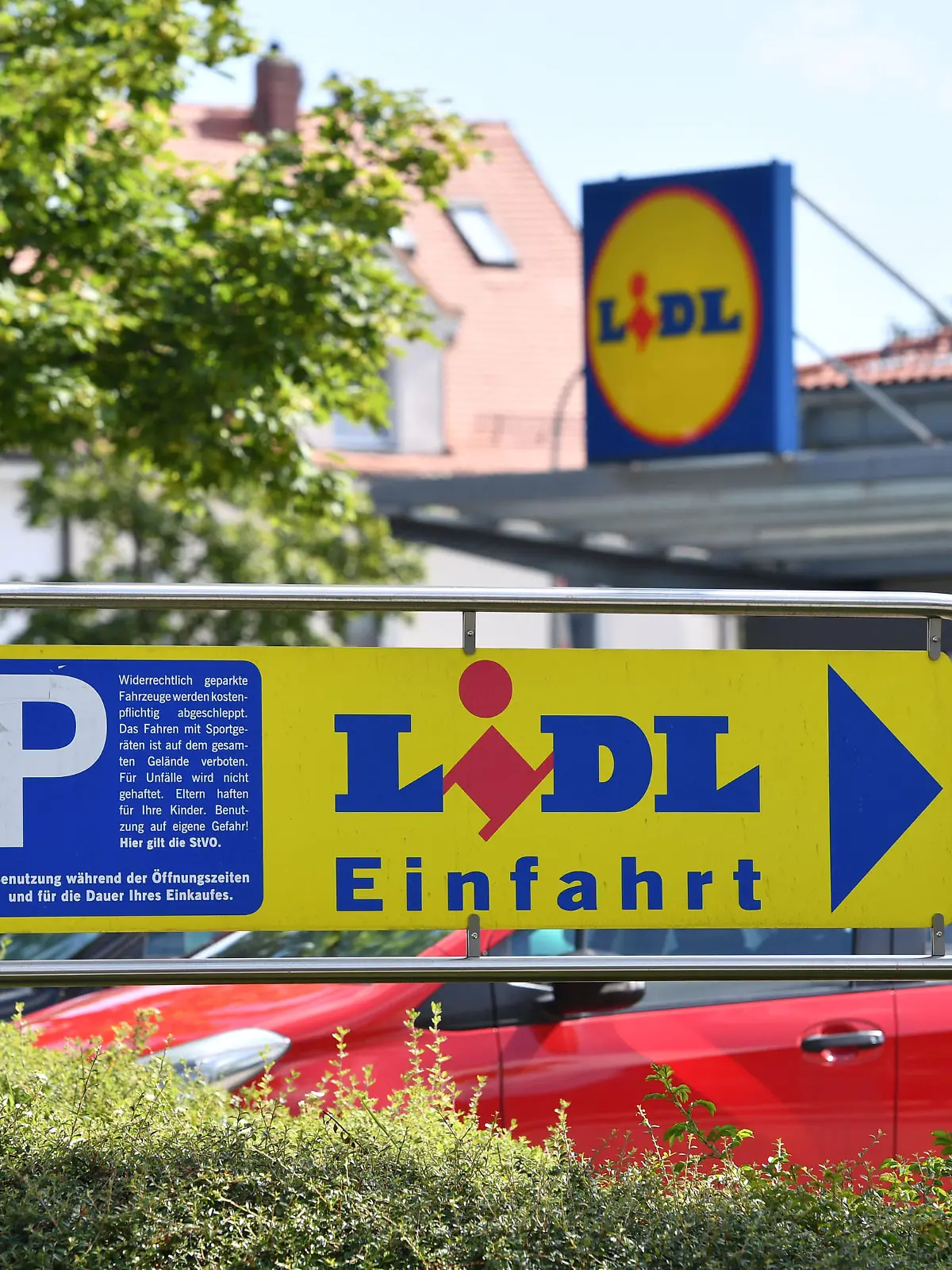 Lidl-Parkplatz