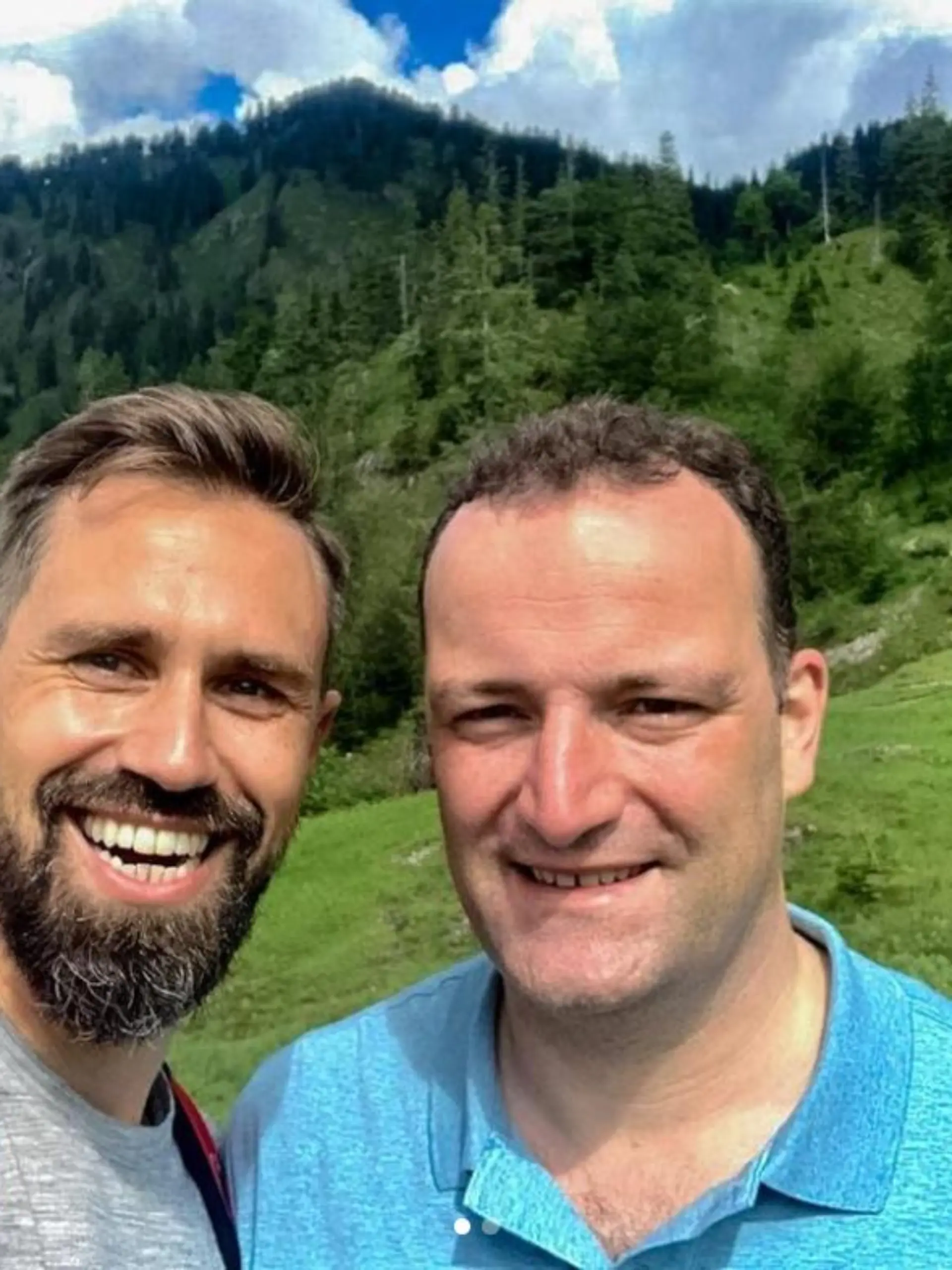 Jens Spahn mit Ehemann Daniel Funke im Urlaub.