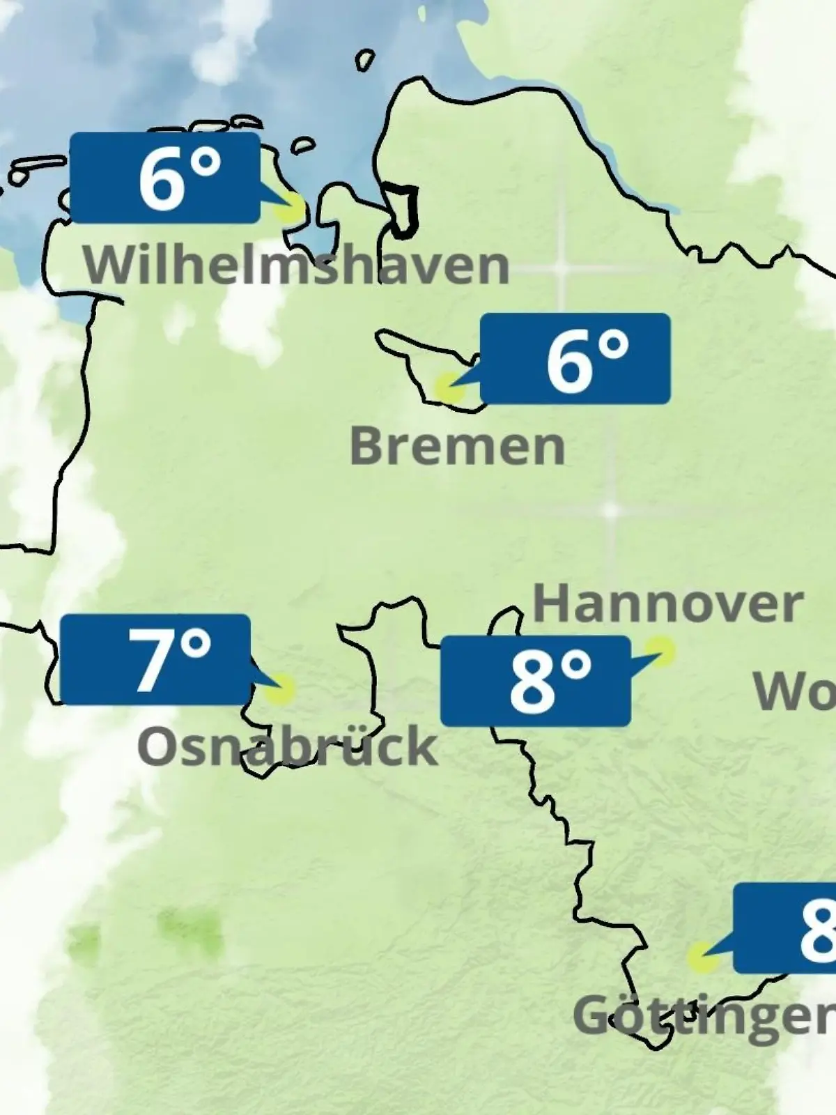 Bild zu: "Bremen und Niedersachsen: Wie wird das Wetter?"
