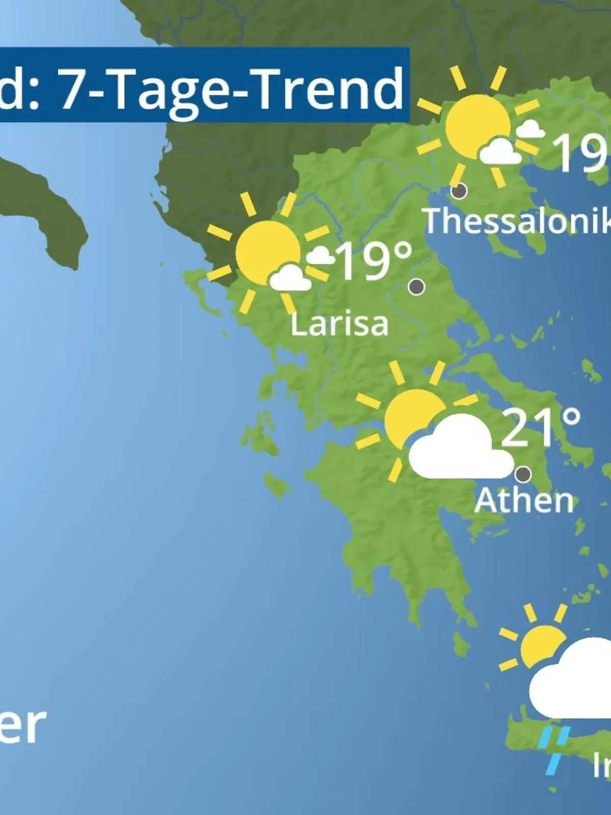 Bild zu: "Griechenland: Wie wird das Wetter?"