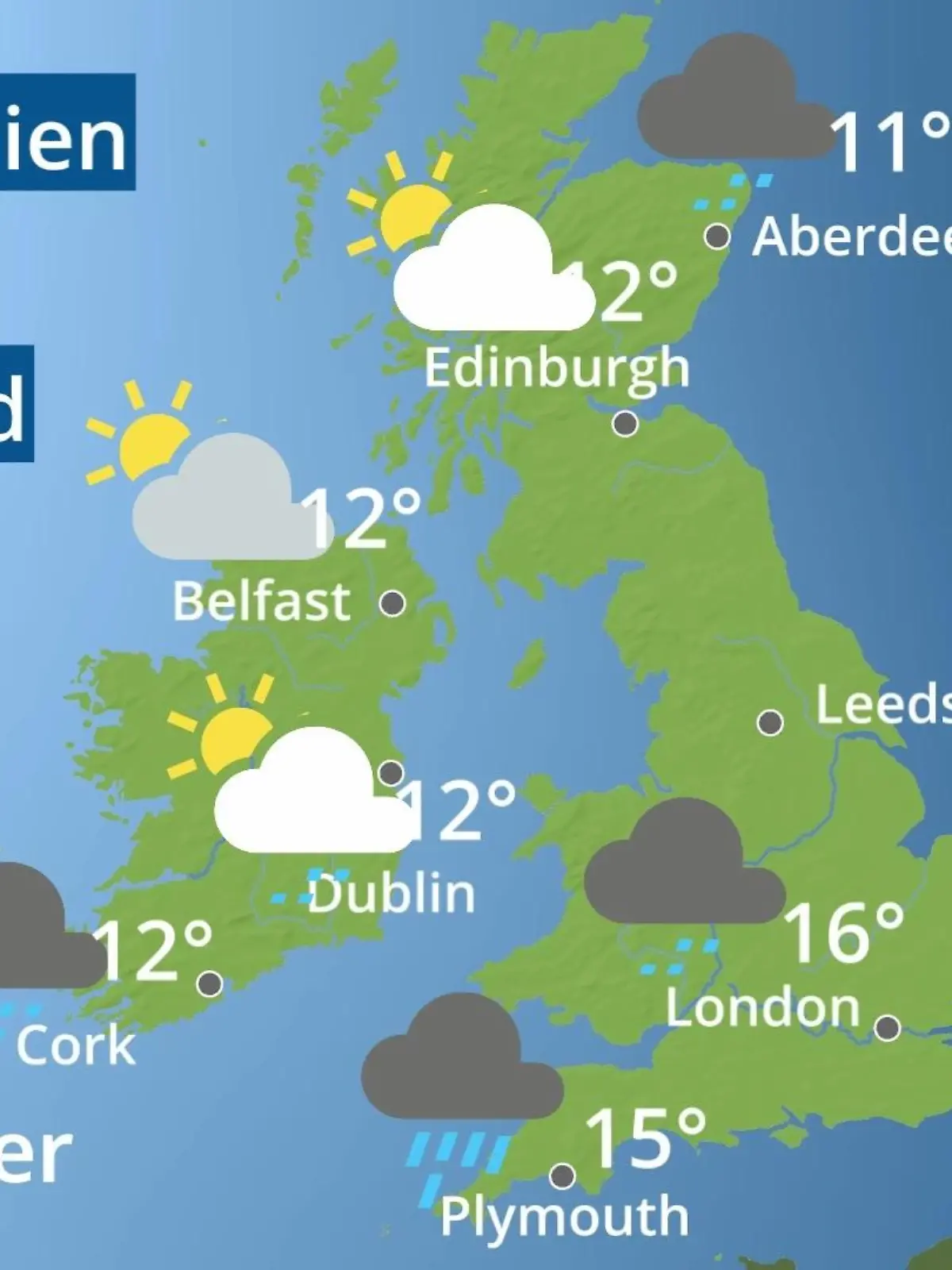 Bild zu: "England, Schottland, Wales: Wie wird das Wetter?"