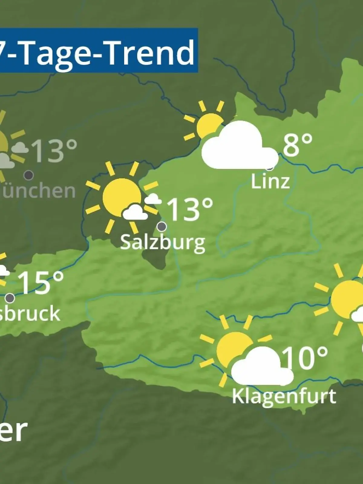 Bild zu: "Österreich: Wie wird das Wetter?"