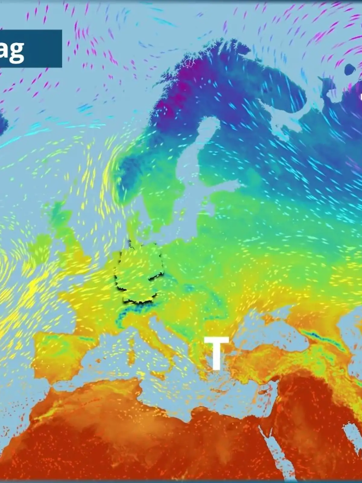 Bild zu: "Atlantiktief schaufelt Wärme nach Deutschland"