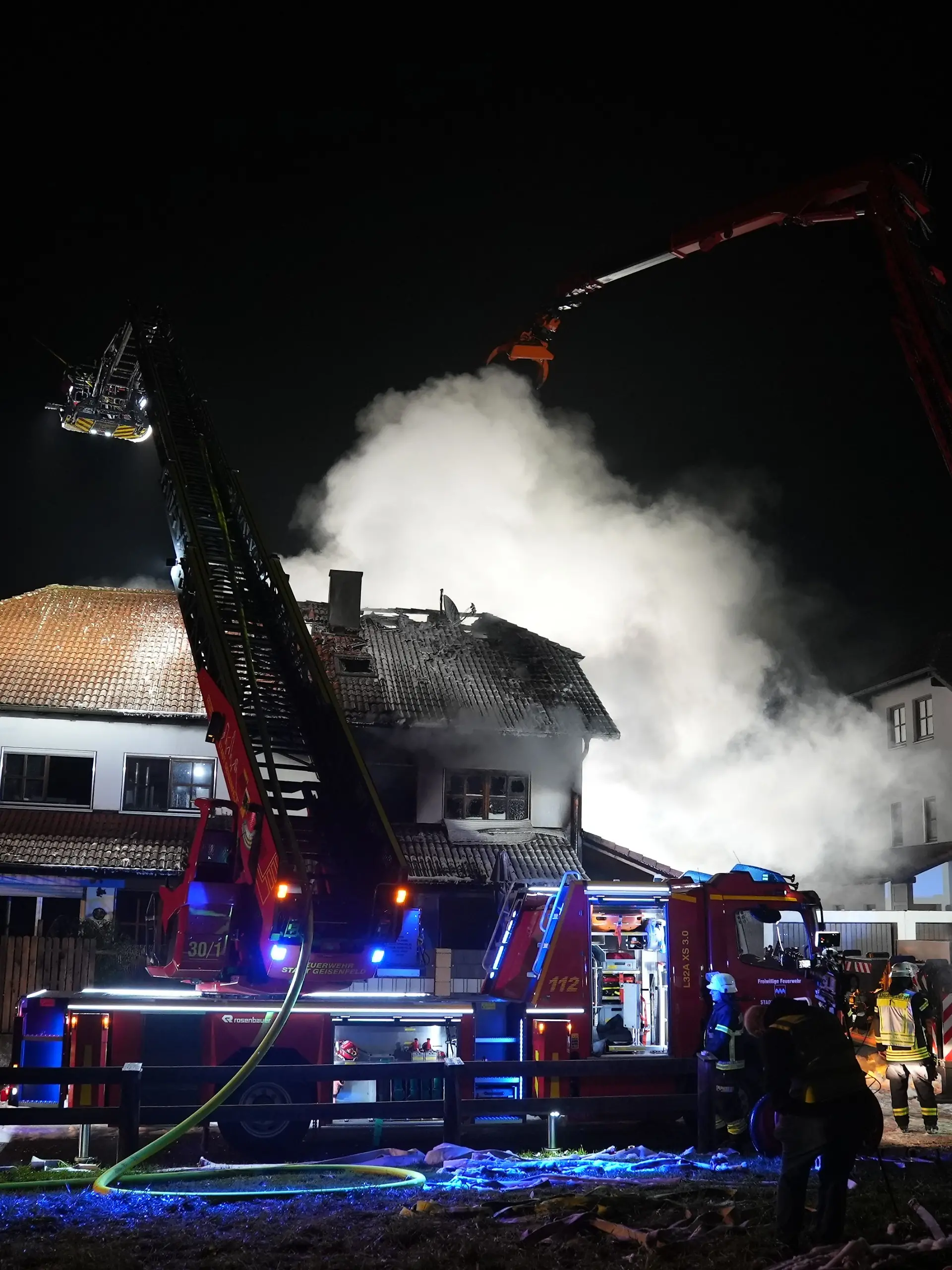 Feuerwehreinsatz  im bayrischen Geisenfeld