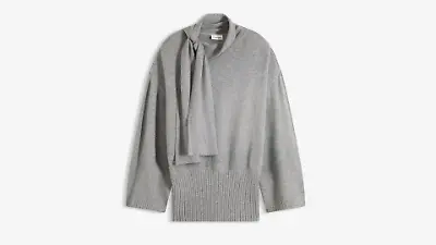 Oversize-Pullover mit Schal