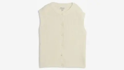 Strickpullunder in Creme