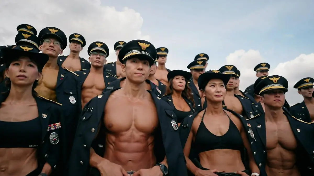 Die Bodybuilder-Polizei aus Südkorea Diese Polizisten lassen ihre Muskeln spielen!
