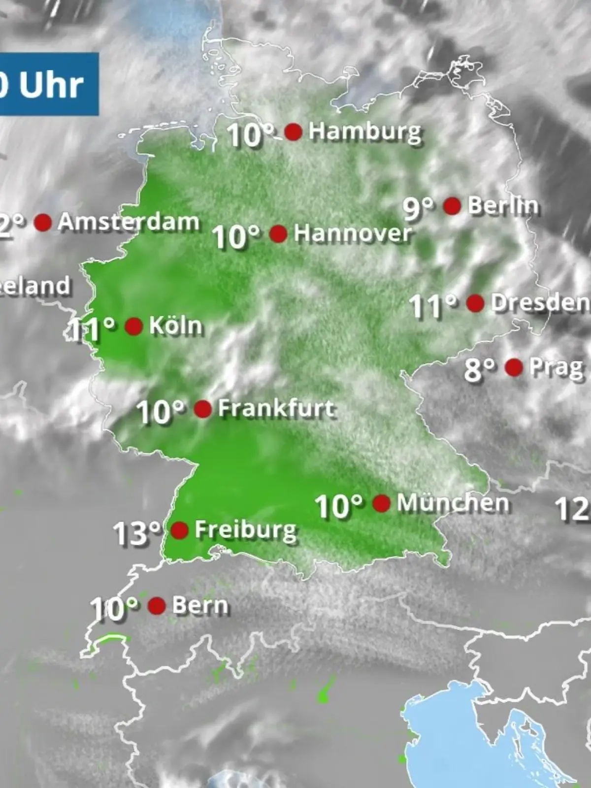 Bild zu: "Regen zieht über den Osten ab"