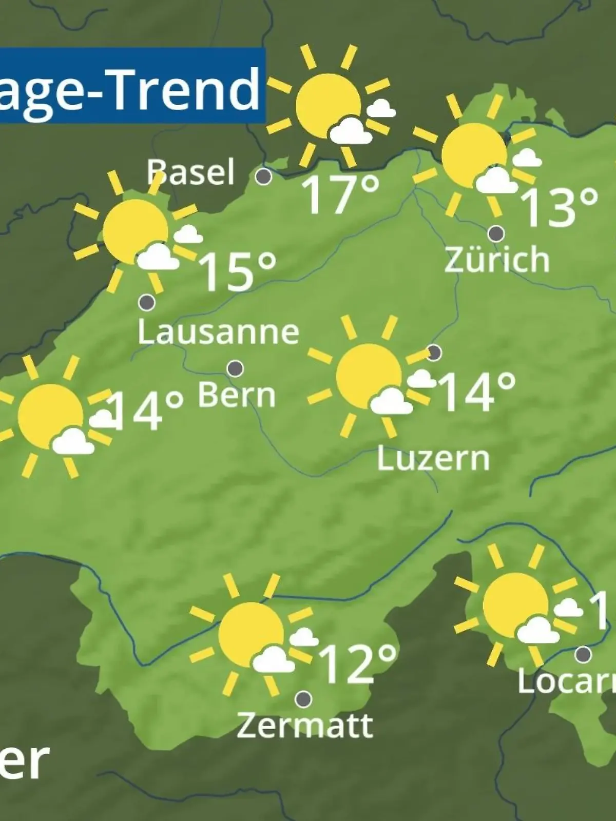 Bild zu: "Schweiz: Wie wird das Wetter?"