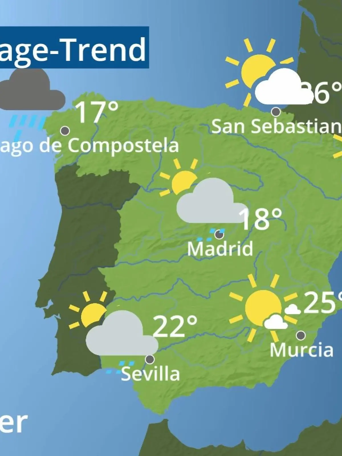 Bild zu: "Spanien: Wie wird das Wetter?"