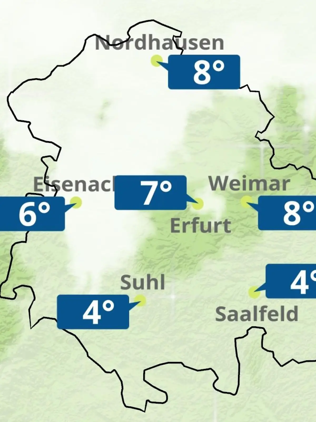 Bild zu: "Thüringen: Wie wird das Wetter?"