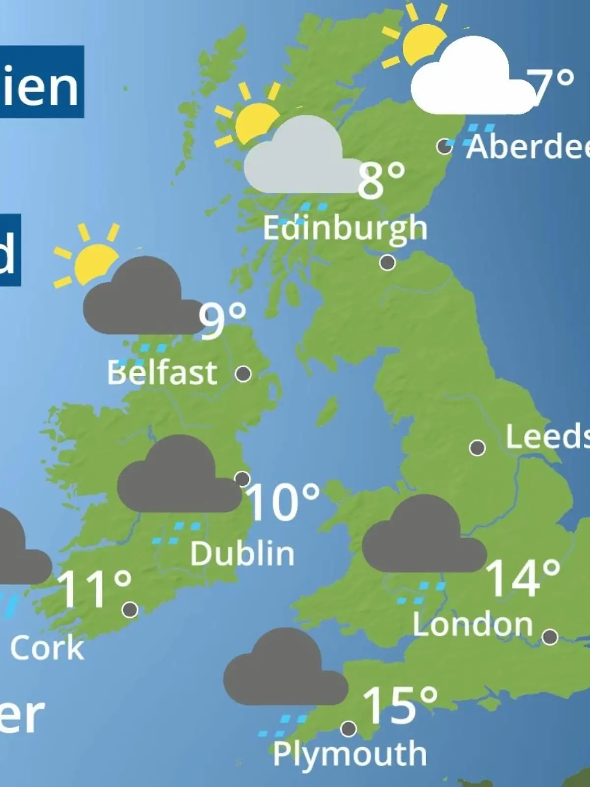 Bild zu: "England, Schottland, Wales: Wie wird das Wetter?"
