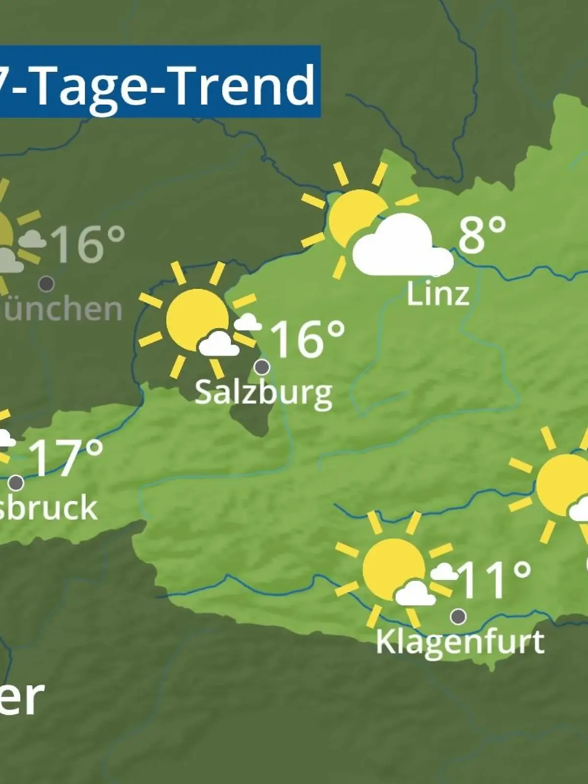 Bild zu: "Österreich: Wie wird das Wetter?"