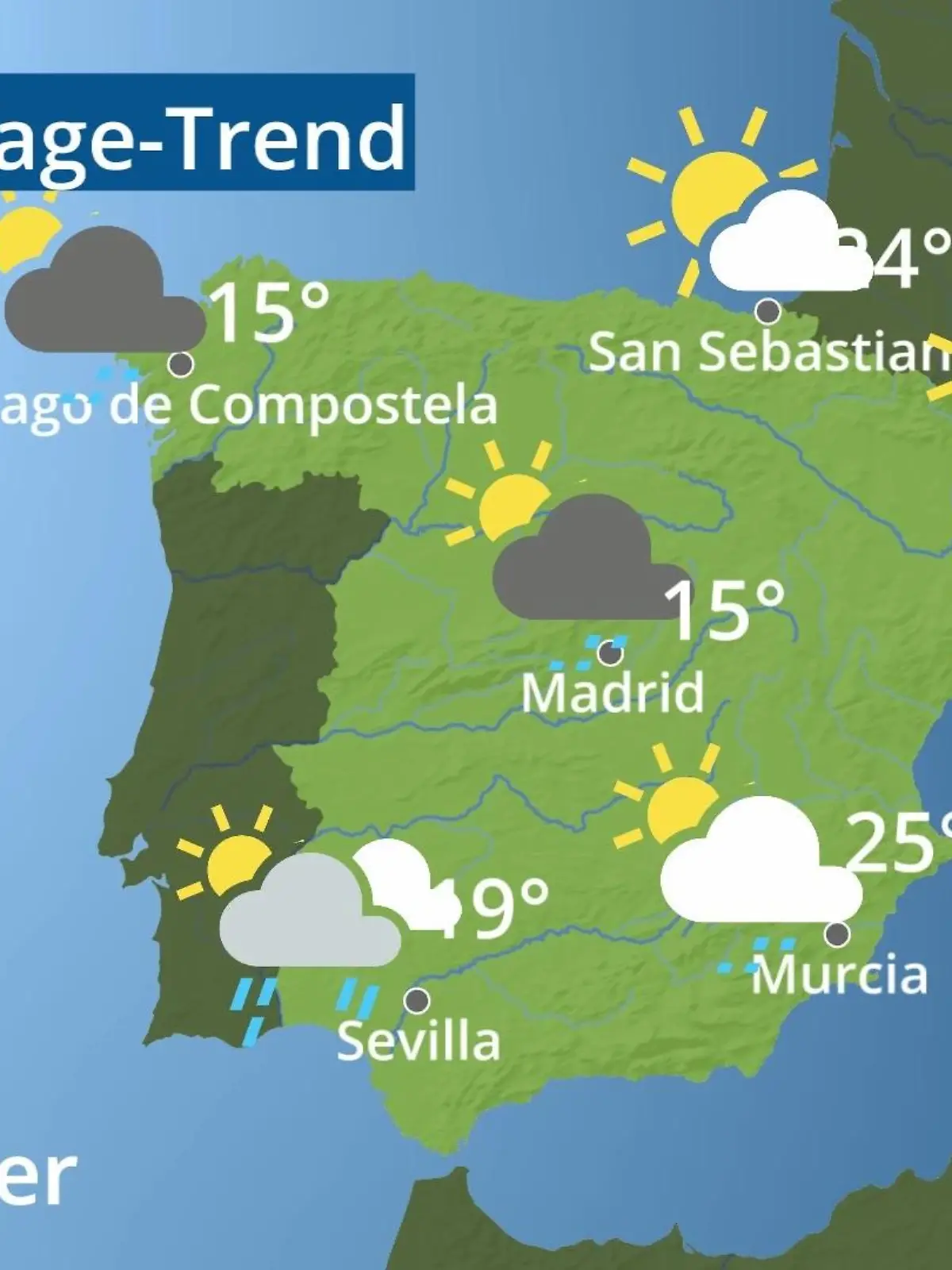Bild zu: "Spanien: Wie wird das Wetter?"