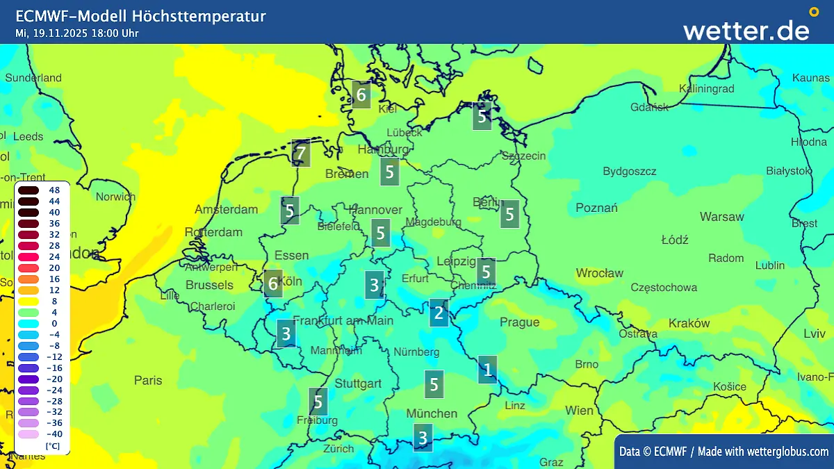 Nächste Woche geht es stramm gen Frühwinter!