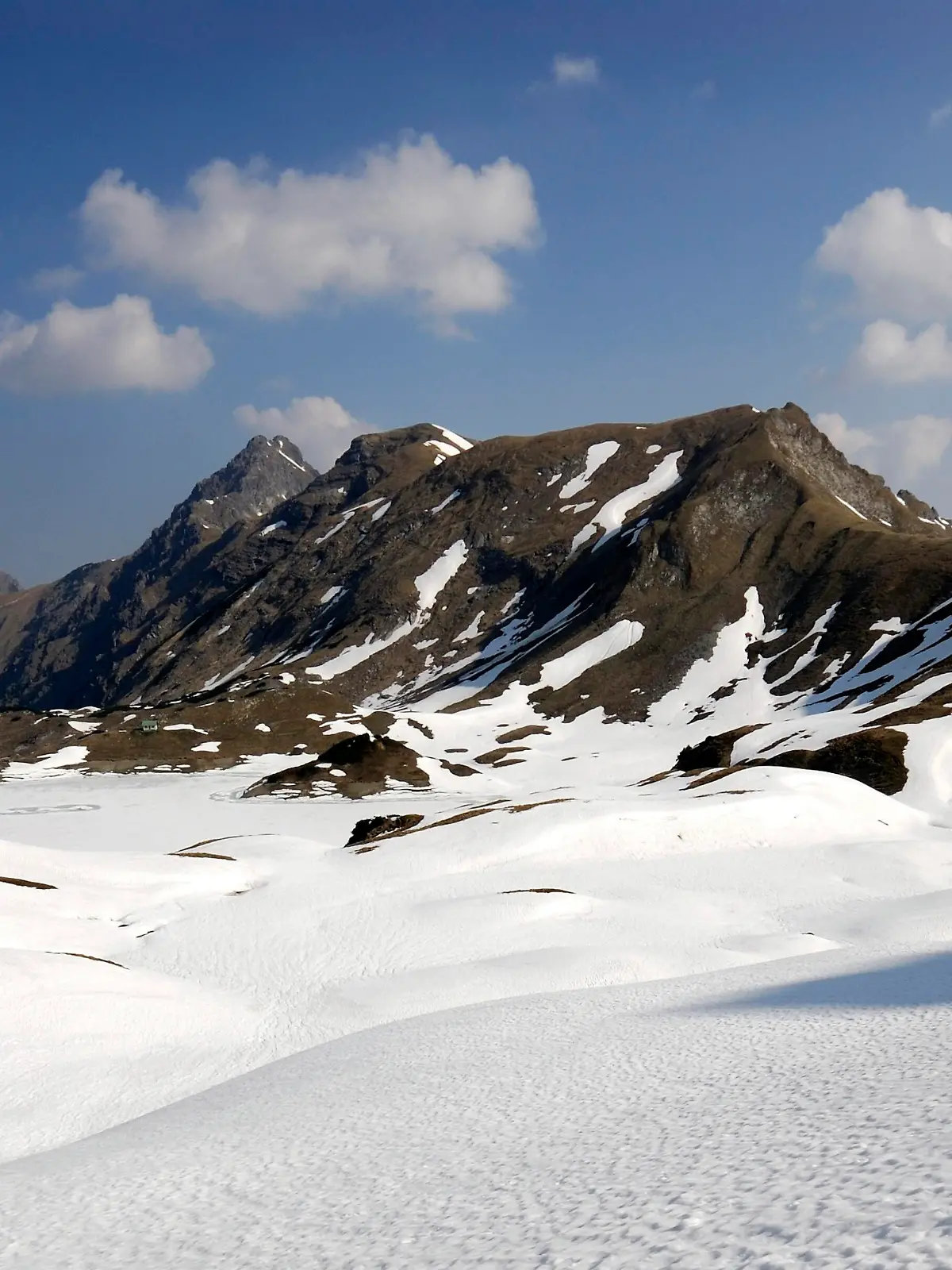 Schrecksee im Winter, Allgäuer Alpen, Hinterstein, Tirol, Österreich, Europa