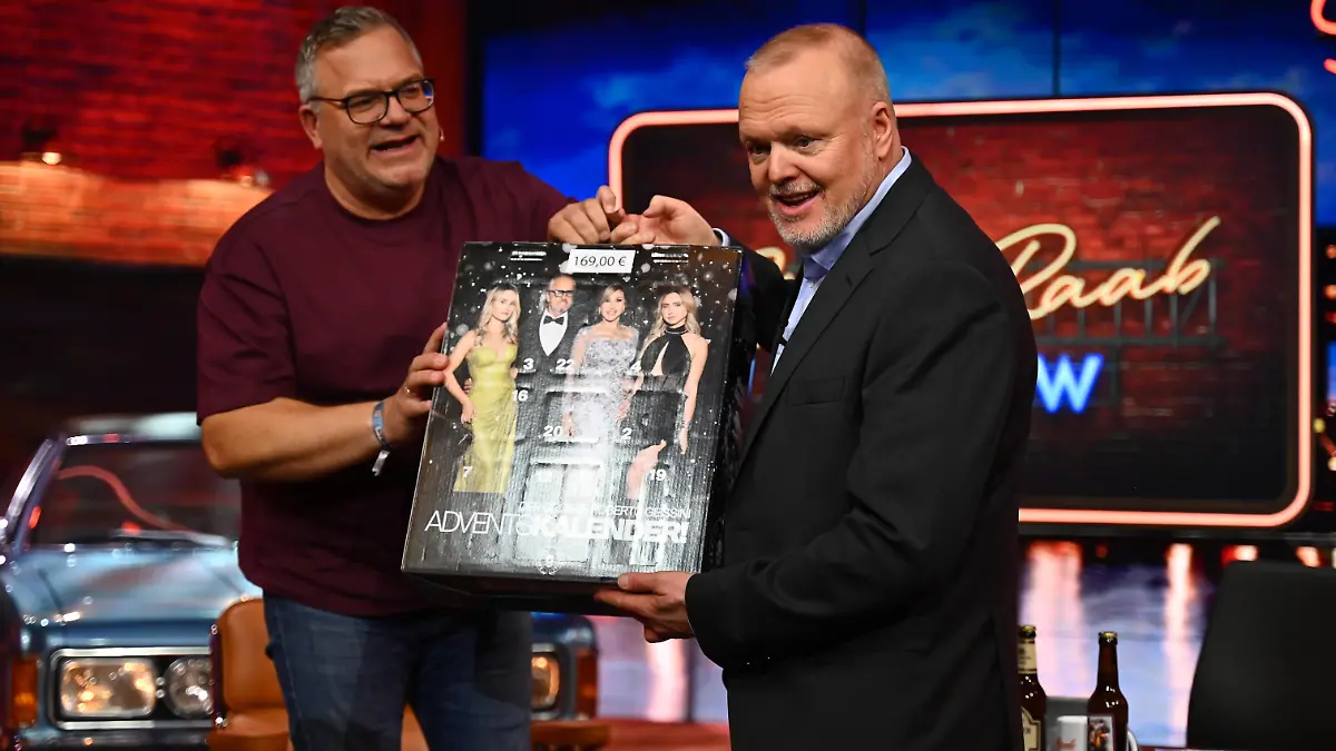 Elton (l.) und Stefan Raab