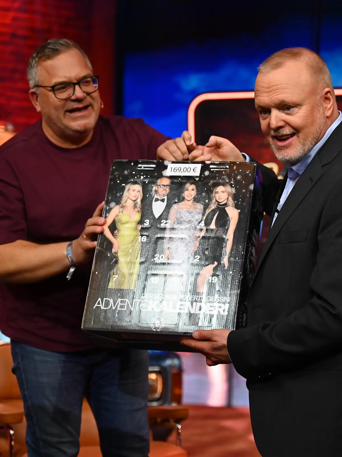 Elton (l.) und Stefan Raab