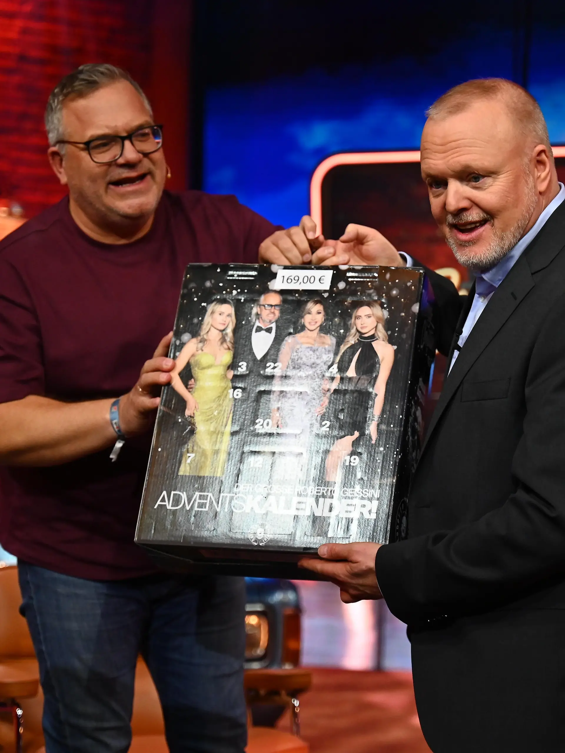 Elton (l.) und Stefan Raab