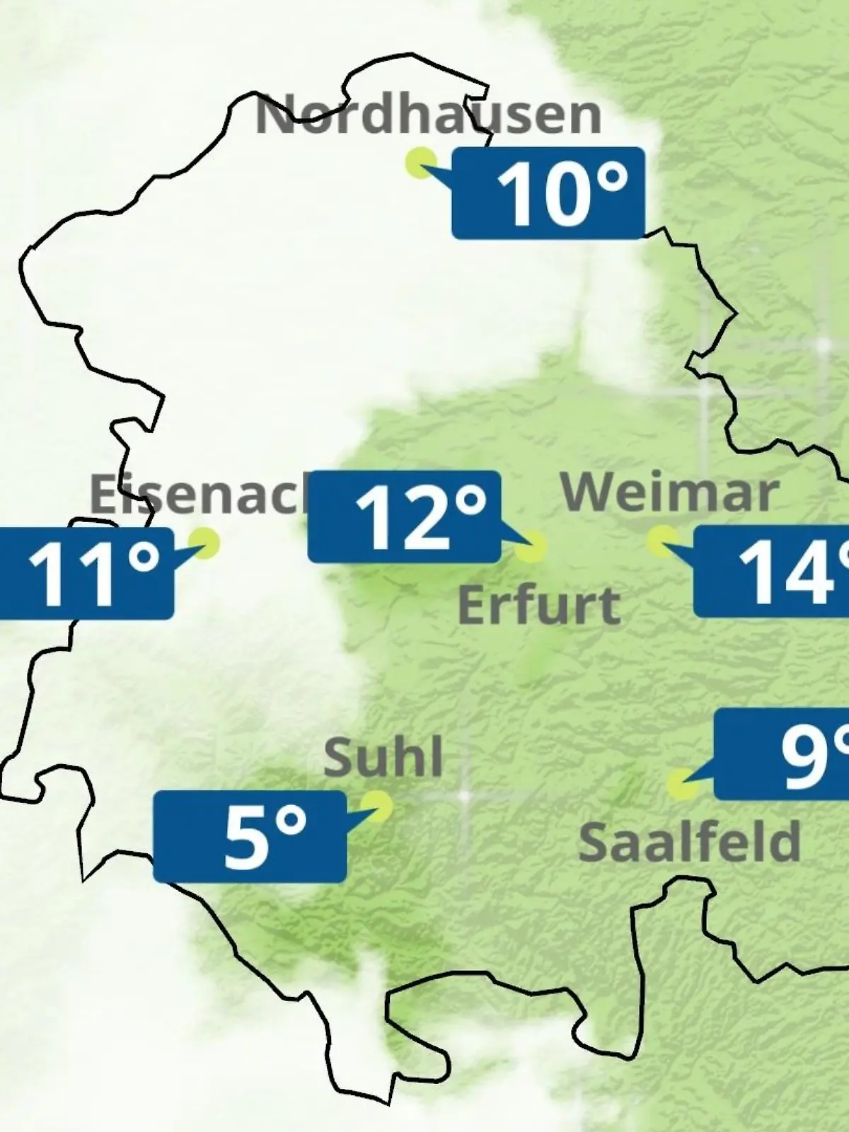 Bild zu: "Thüringen: Wie wird das Wetter?"