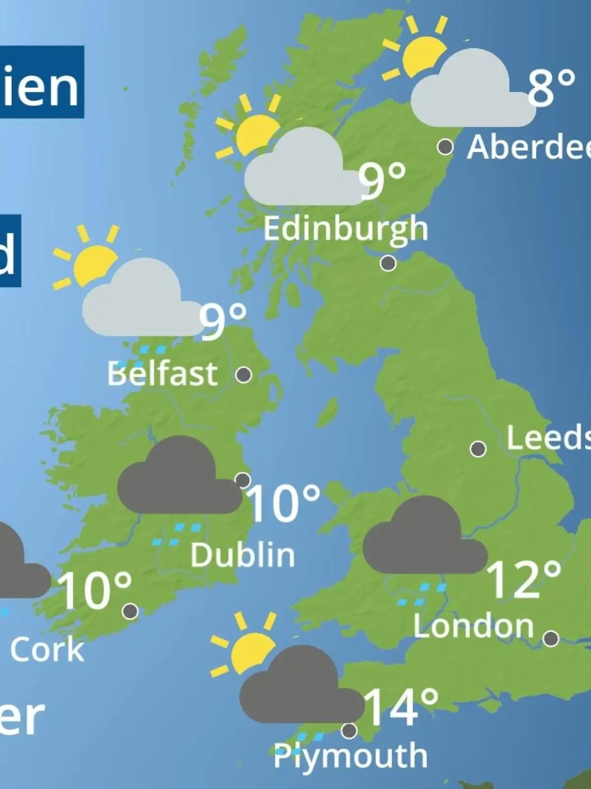 Bild zu: "England, Schottland, Wales: Wie wird das Wetter?"