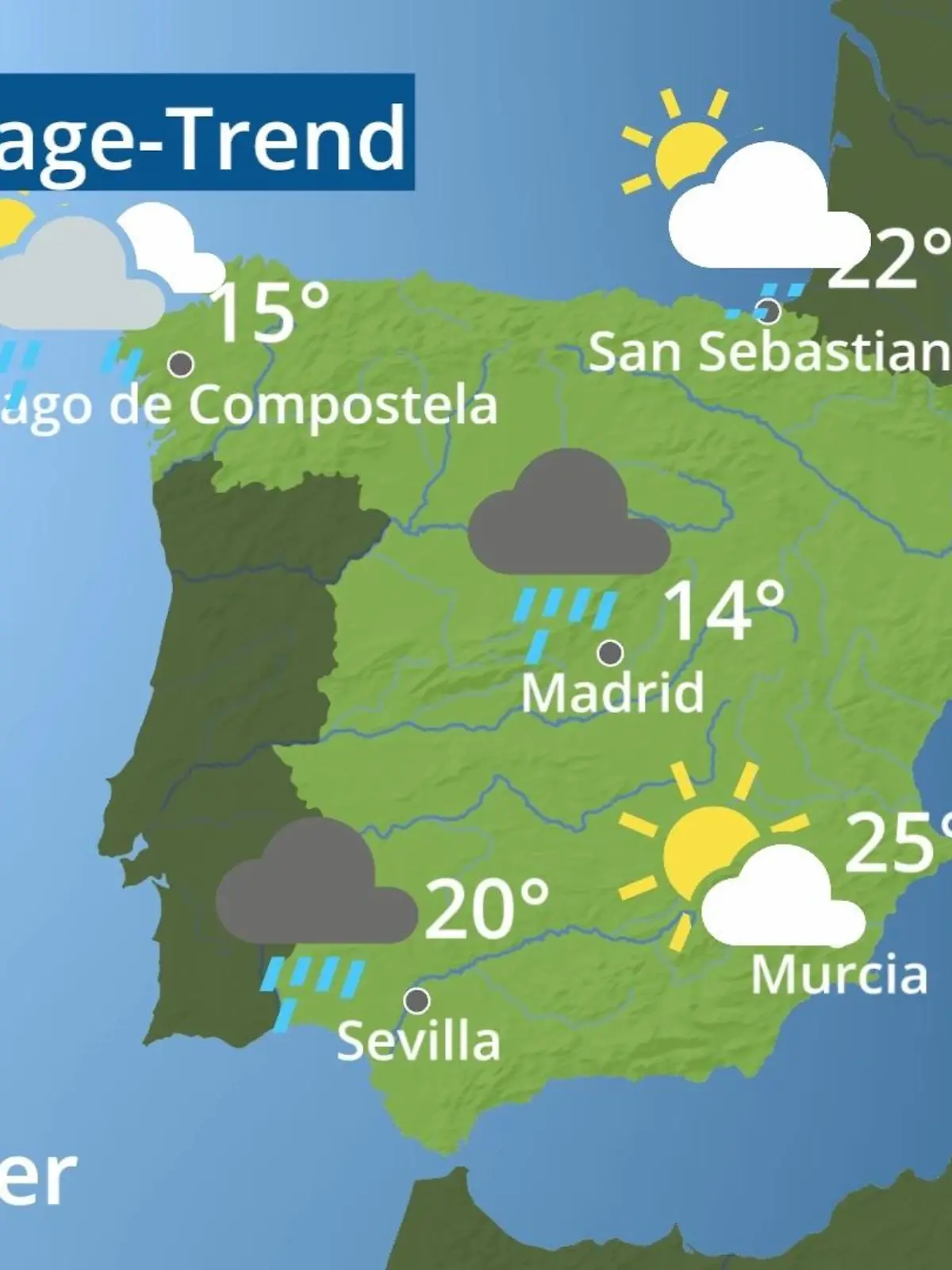 Bild zu: "Spanien: Wie wird das Wetter?"