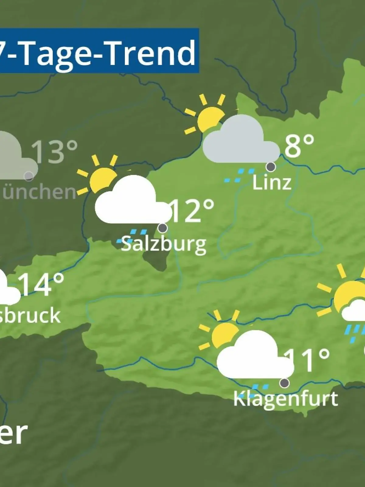 Bild zu: "Österreich: Wie wird das Wetter?"