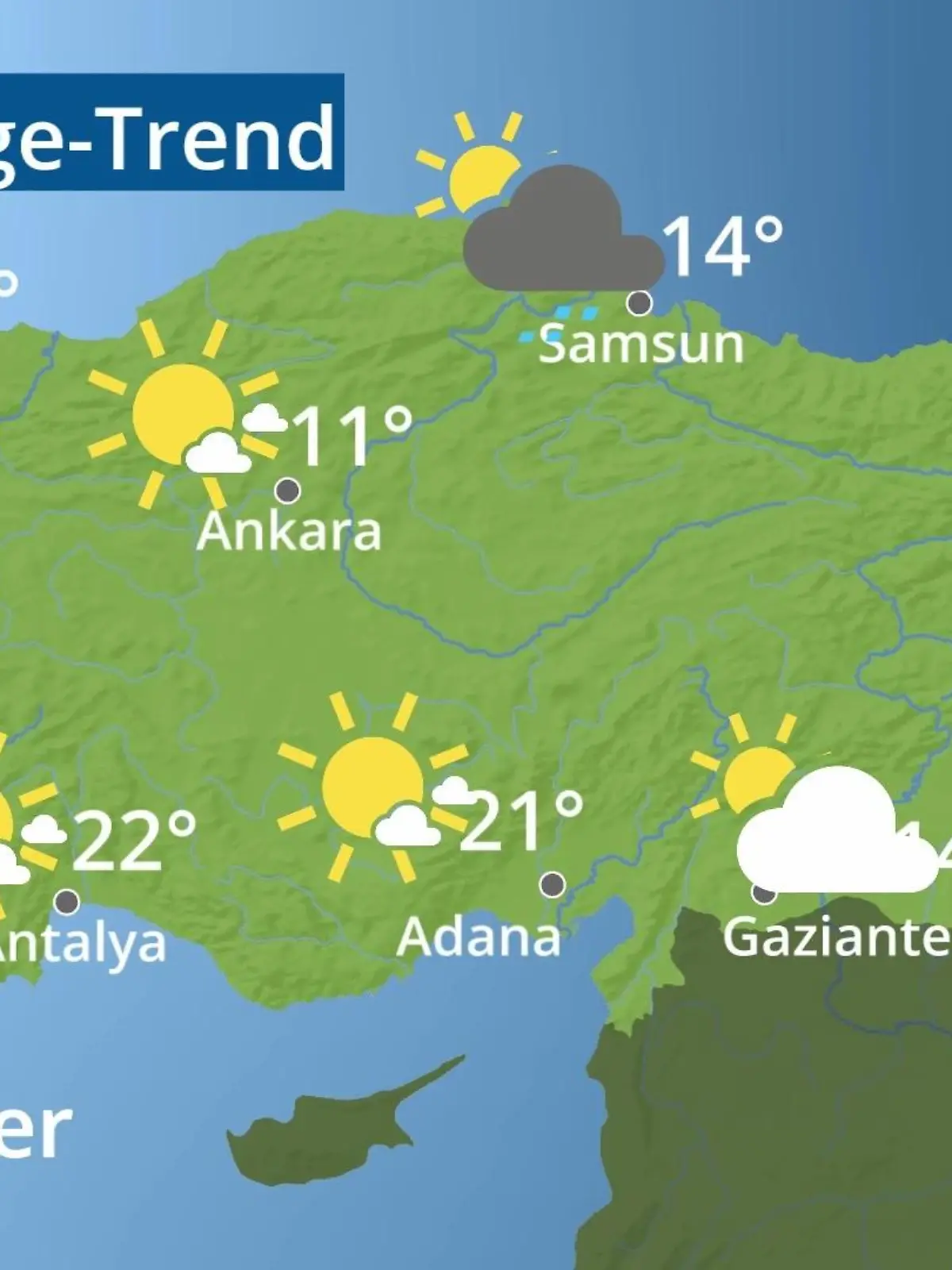 Bild zu: "Türkei: Wie wird das Wetter?"