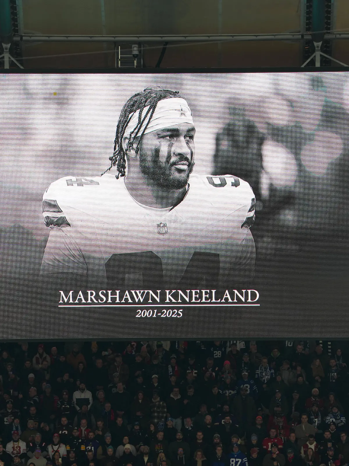 Trauerbekundung für Marshawn Kneeland beim NFL-Spiel im Berliner Olympiastadion am vergangenen Wochenende