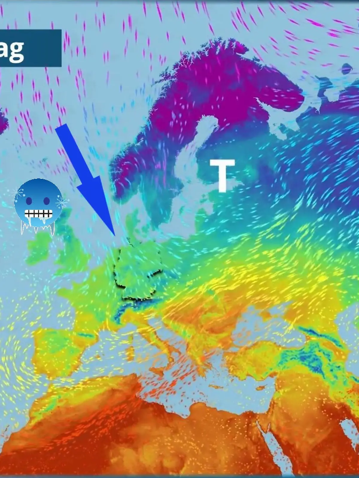 Bild zu: "Feuchte Polarluft flutet Deutschland - es wird schneien"