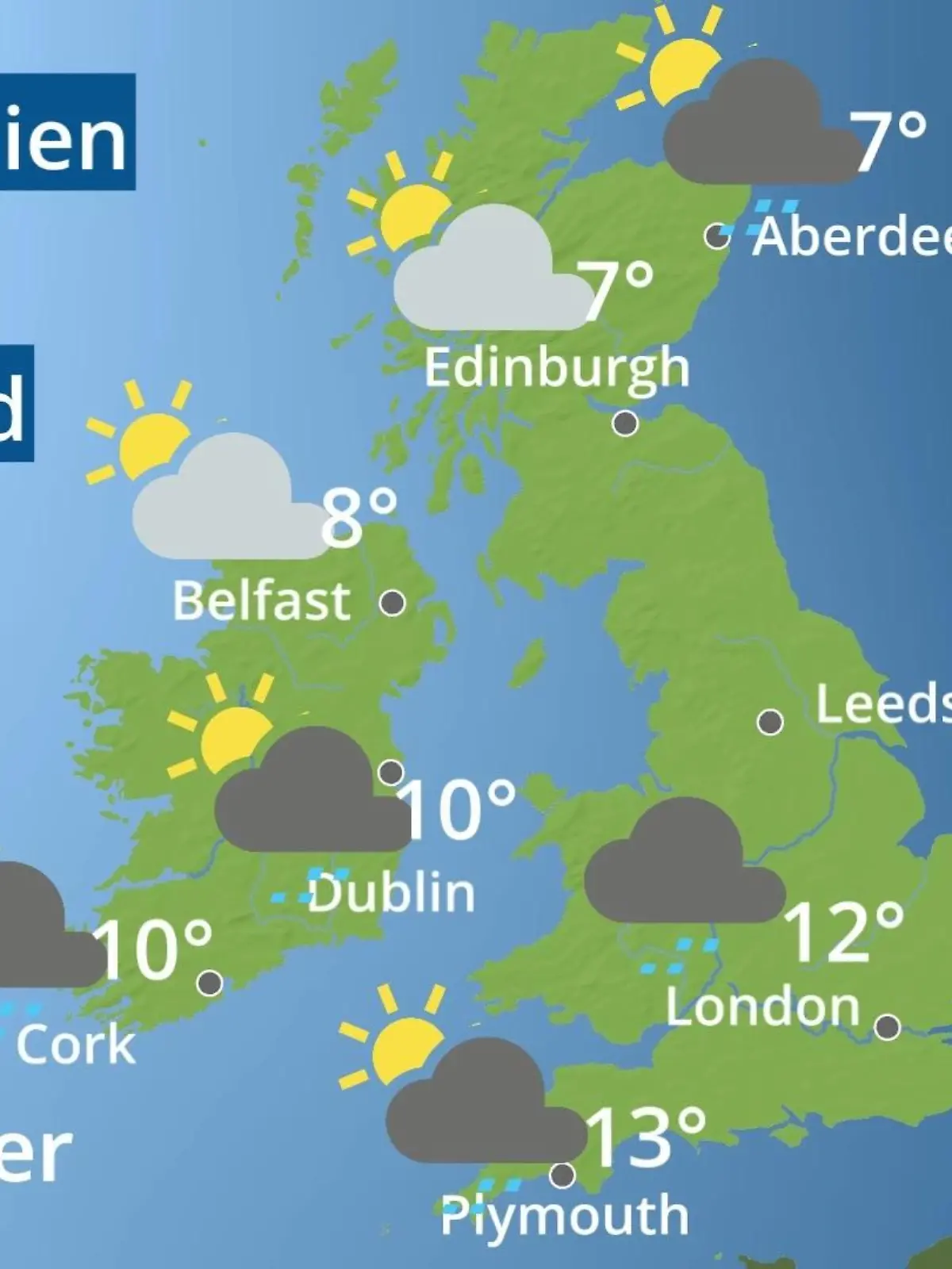Bild zu: "England, Schottland, Wales: Wie wird das Wetter?"