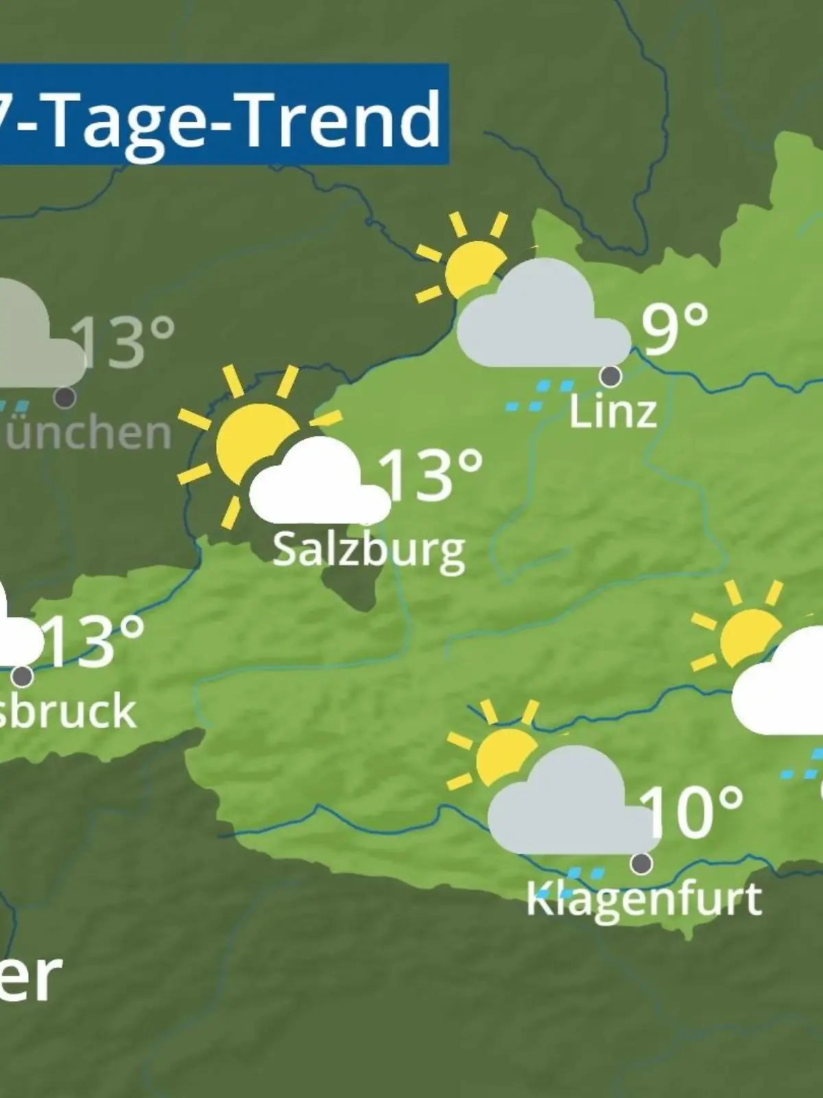 Bild zu: "Österreich: Wie wird das Wetter?"