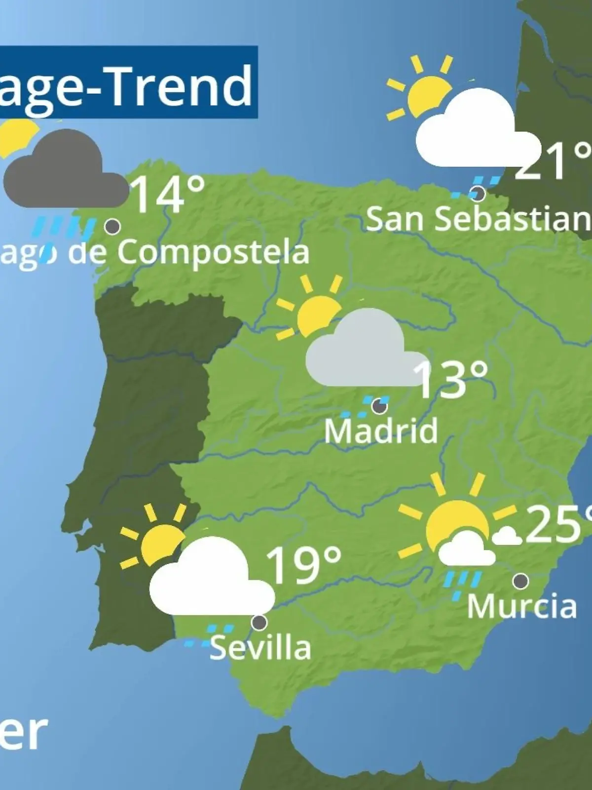 Bild zu: "Spanien: Wie wird das Wetter?"