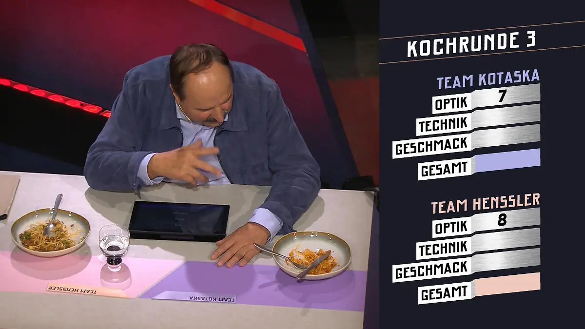 7 Punkte, trotz "Nudelsuppe mit Brei" Johann Lafer ist kritisch