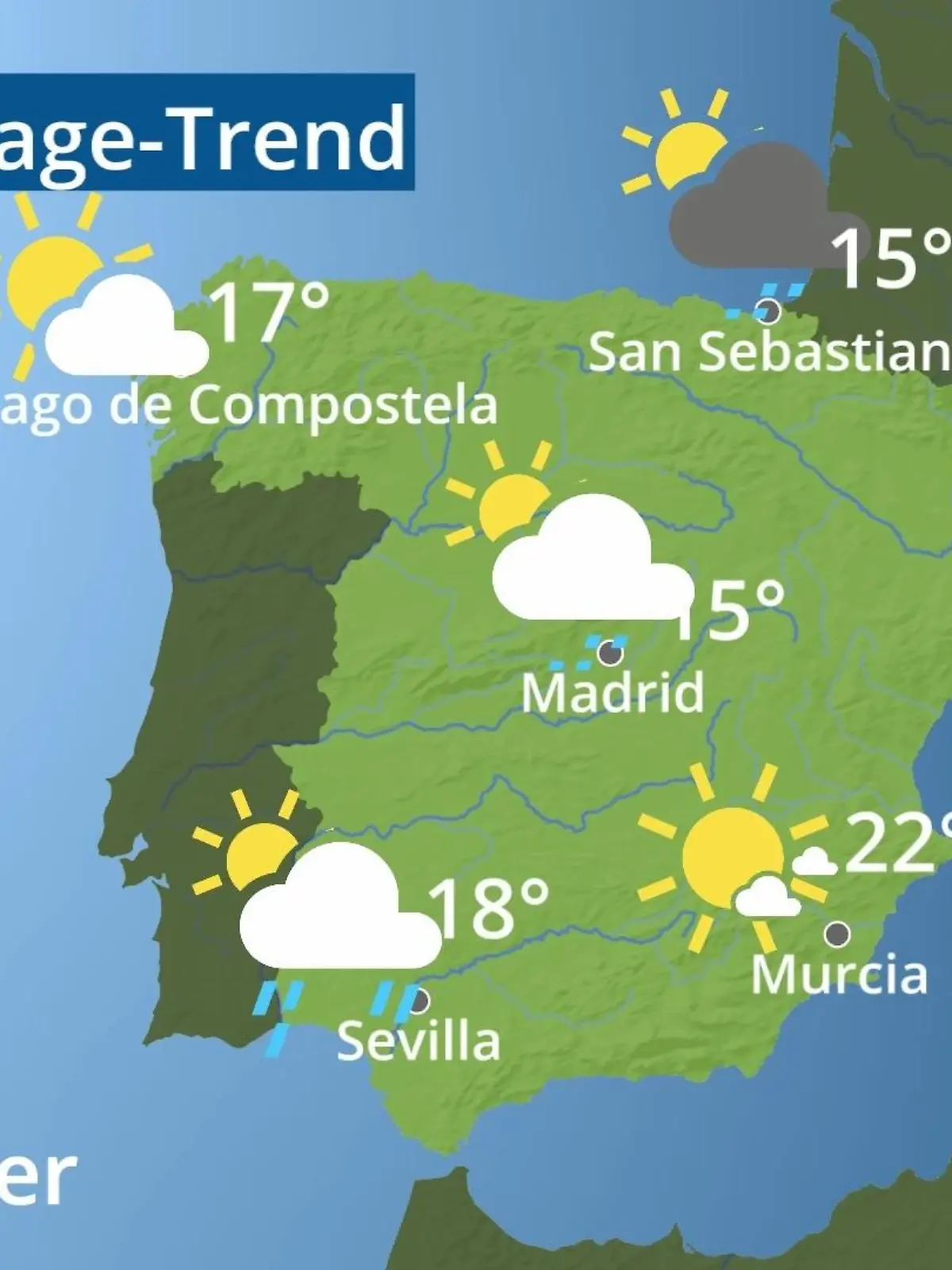 Bild zu: "Spanien: Wie wird das Wetter?"
