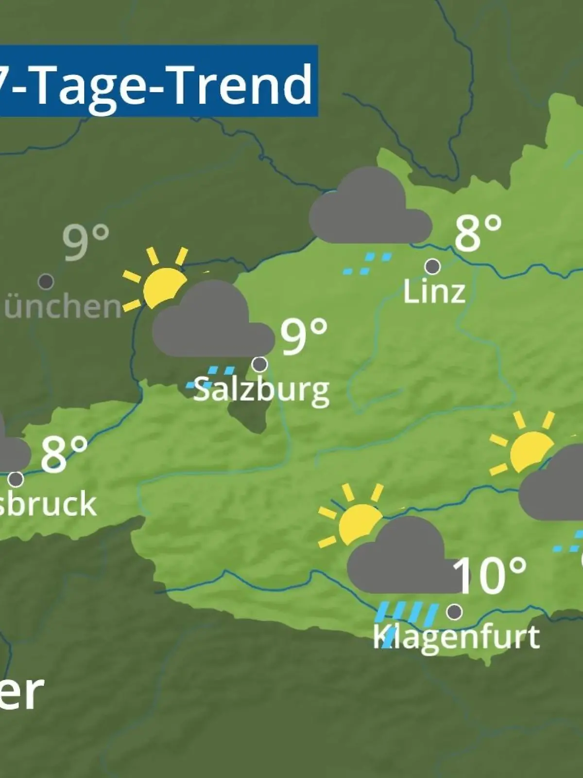 Bild zu: "Österreich: Wie wird das Wetter?"
