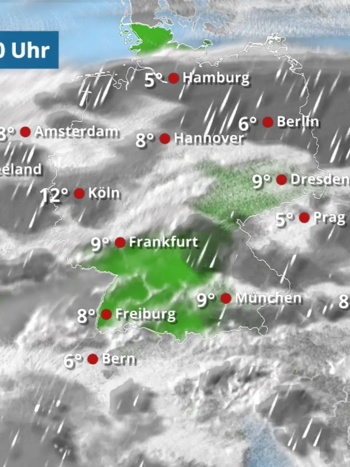 Bild zu: "Regen macht sich weiter breit"
