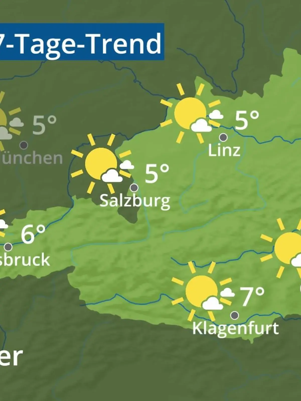 Bild zu: "Österreich: Wie wird das Wetter?"