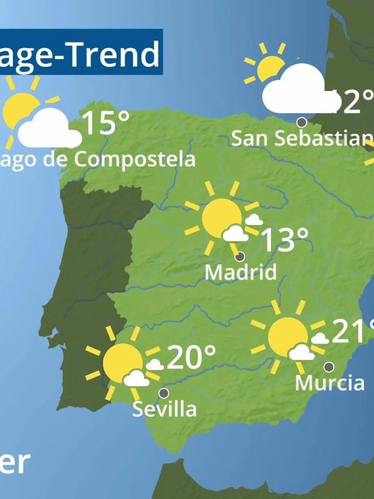 Bild zu: "Spanien: Wie wird das Wetter?"