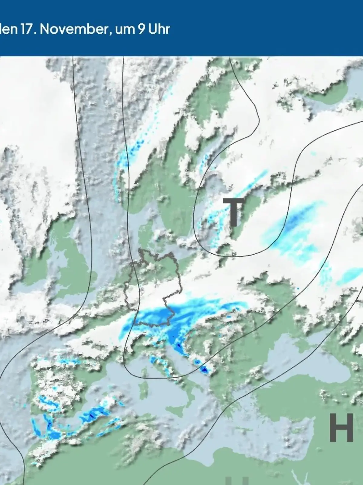 Bild zu: "Die Wetterlage der kommenden 5 Tage"