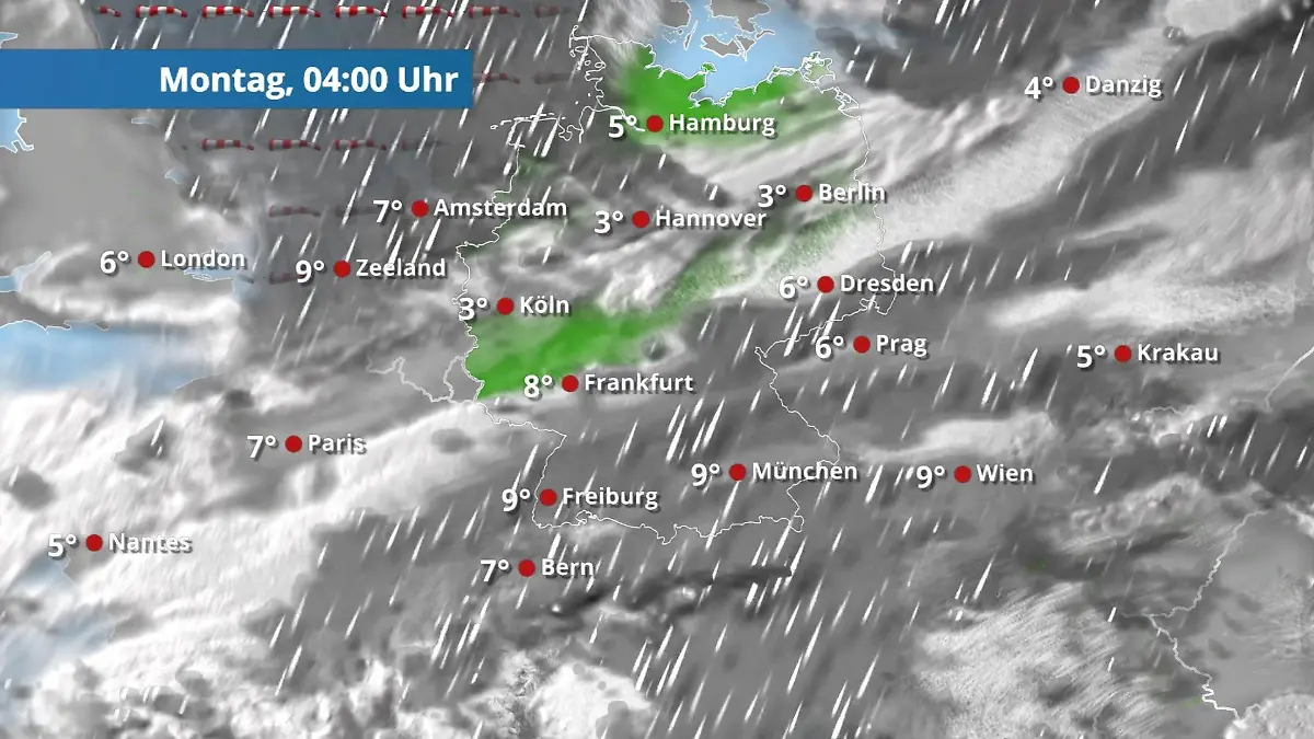 Viele Wolken und Schauer Der Regen- und Wolkenfilm für 48 Stunden