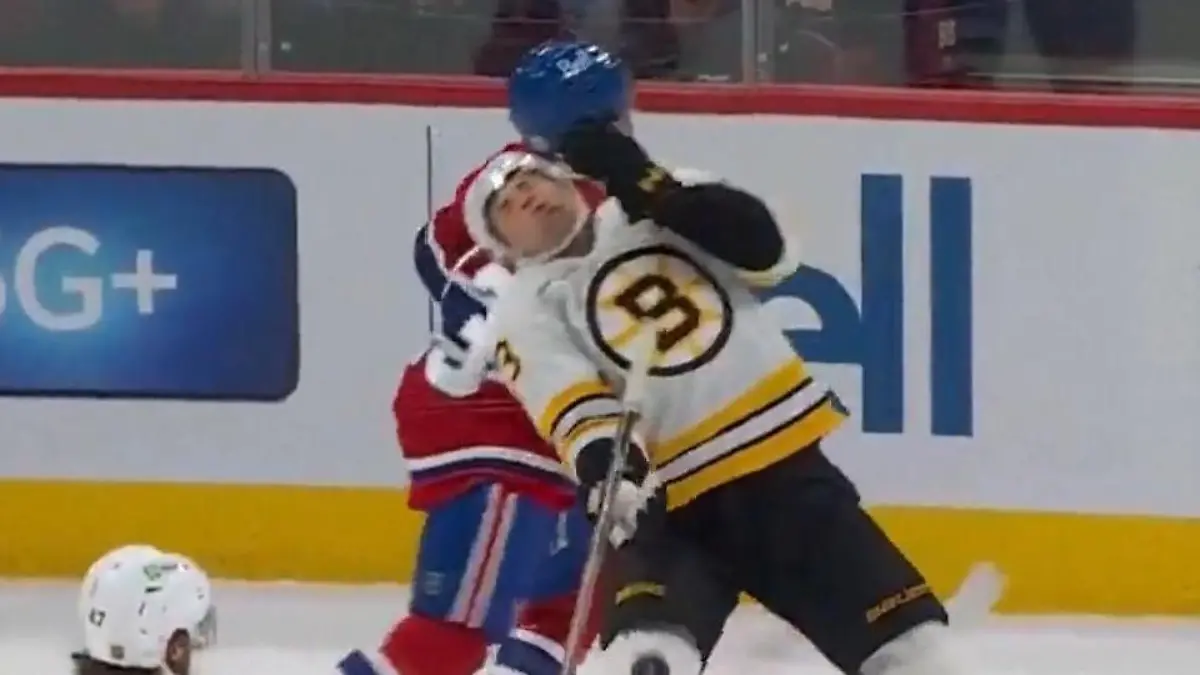 Mit voller Wucht! NHL-Star wird von Puck umgenietet – Zähne auf dem Eis verteilt Boston Bruins vs. Montreal Canadiens